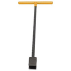 Steel Water Meter Key Wrench Multifunction T Handle Curb Key With 4 Way Utility Tool for Valves Faucets Yellow