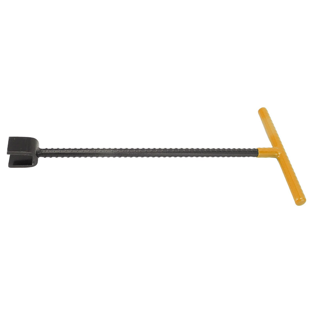 Steel Water Meter Key Wrench Multifunction T Handle Curb Key With 4 Way Utility Tool for Valves Faucets Yellow