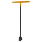 Steel Water Meter Key Wrench Multifunction T Handle Curb Key With 4 Way Utility Tool for Valves Faucets Yellow