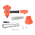 4in Mini Drill to Chain Saw Adapter Simple ABS Steel Portable Electric Chain Saw Converter Accessory for Electric Drill