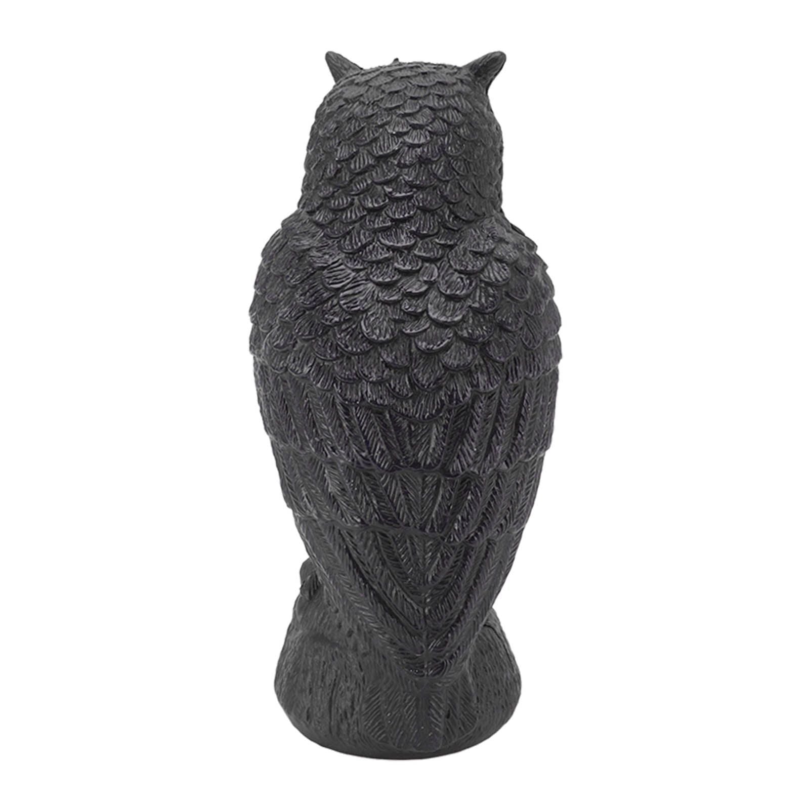 Owl Bird Deterrent Garden Plastic Red Eyes Owls to Keep Birds Away Fine Details Wear Resistant Owls to Keep Birds Away Cartoon Flaky Small Owl