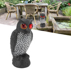 Owl Bird Deterrent Garden Plastic Red Eyes Owls to Keep Birds Away Fine Details Wear Resistant Owls to Keep Birds Away Cartoon Flaky Small Owl