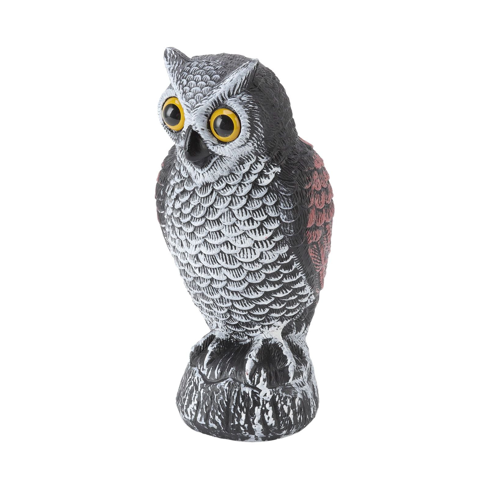Owl Bird Deterrent Garden Plastic Owls to Keep Birds Away Waterproof Sunscreen Owl to Scare Birds Away Fake Owl for Birds