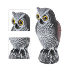 Owl Bird Deterrent Garden Plastic Owls to Keep Birds Away Waterproof Sunscreen Owl to Scare Birds Away Fake Owl for Birds