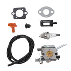 Trimmer Carburetor Replacement 4126 120 0600 Fuel Line Spark Plug and Filter Set for Stihl