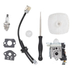 Leaf Blower Carburetor Kit Gasket Primer Bulb Cover Fuel Line Assembly Filter A021003660 for PB 250