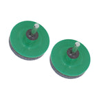 2Pcs Lawn Mower Blade Sharpener Stainless Steel ABS Drill Blade Accessories for Garden Courtyard Green