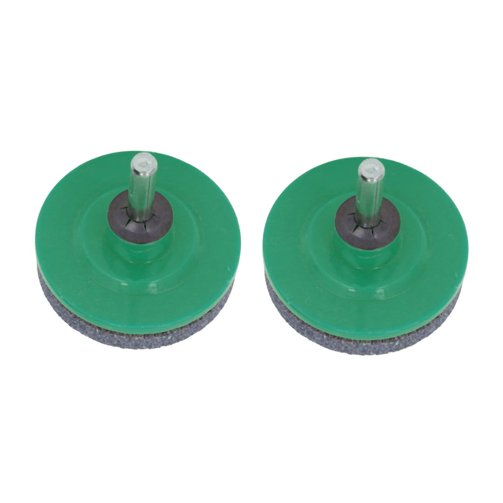 2Pcs Lawn Mower Blade Sharpener Stainless Steel ABS Drill Blade Accessories for Garden Courtyard Green