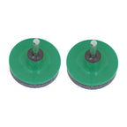 2Pcs Lawn Mower Blade Sharpener Stainless Steel ABS Drill Blade Accessories for Garden Courtyard Green
