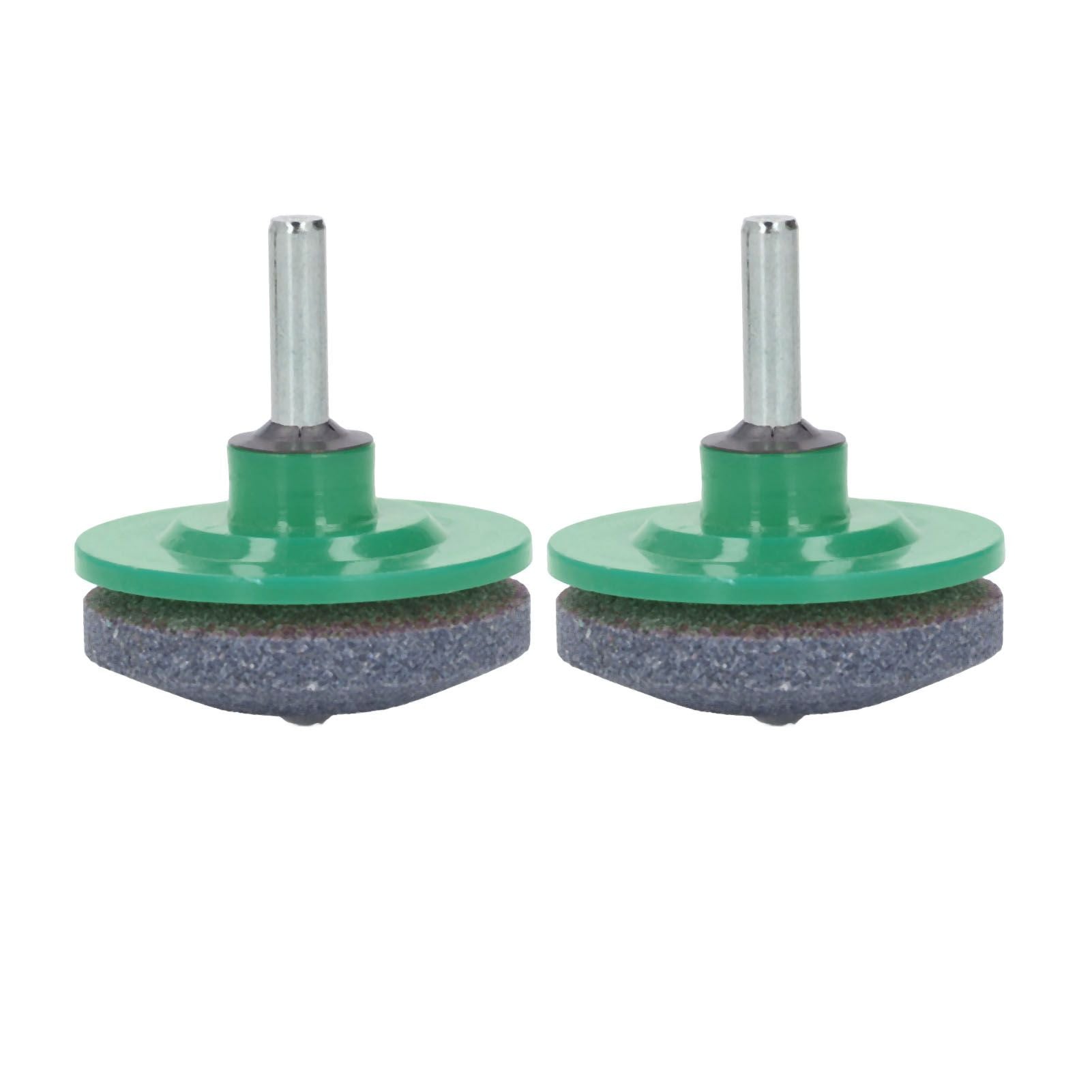 2Pcs Lawn Mower Blade Sharpener Stainless Steel ABS Drill Blade Accessories for Garden Courtyard Green