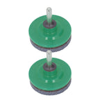 2Pcs Lawn Mower Blade Sharpener Stainless Steel ABS Drill Blade Accessories for Garden Courtyard Green