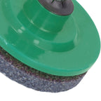 2Pcs Lawn Mower Blade Sharpener Stainless Steel ABS Drill Blade Accessories for Garden Courtyard Green