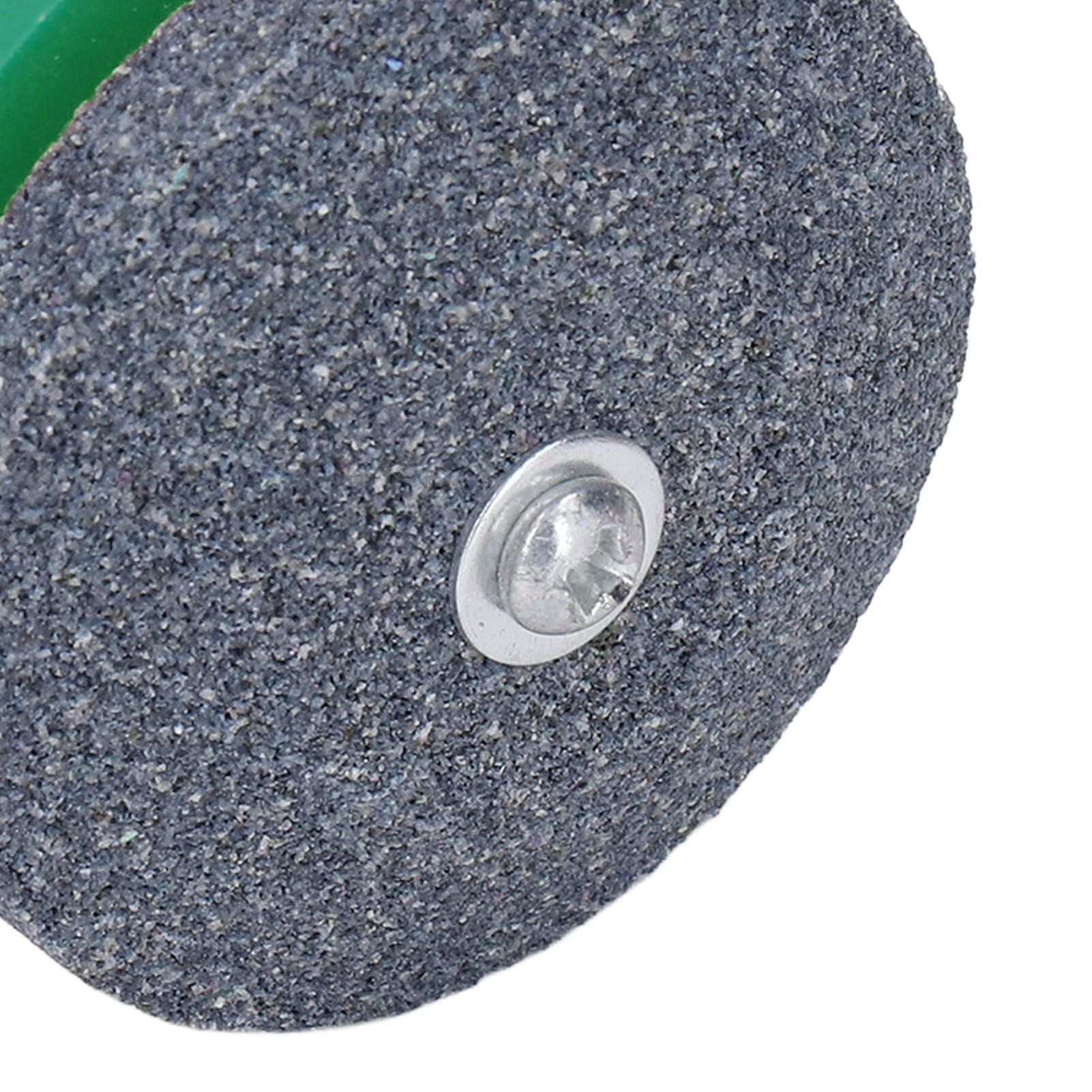 2Pcs Lawn Mower Blade Sharpener Stainless Steel ABS Drill Blade Accessories for Garden Courtyard Green