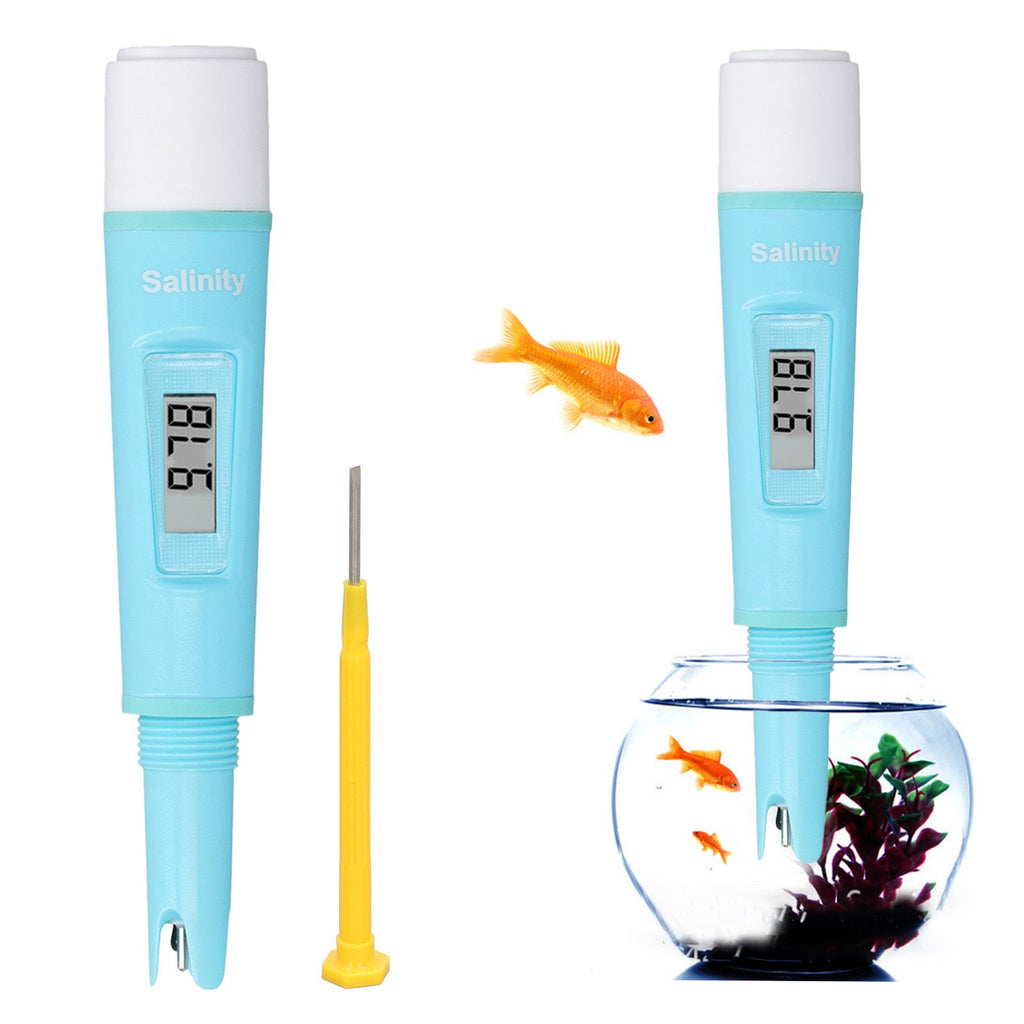 Digital Salinity Meter Portable Handheld High Precise Water Salinity Tester with Screen Display for Aquaculture