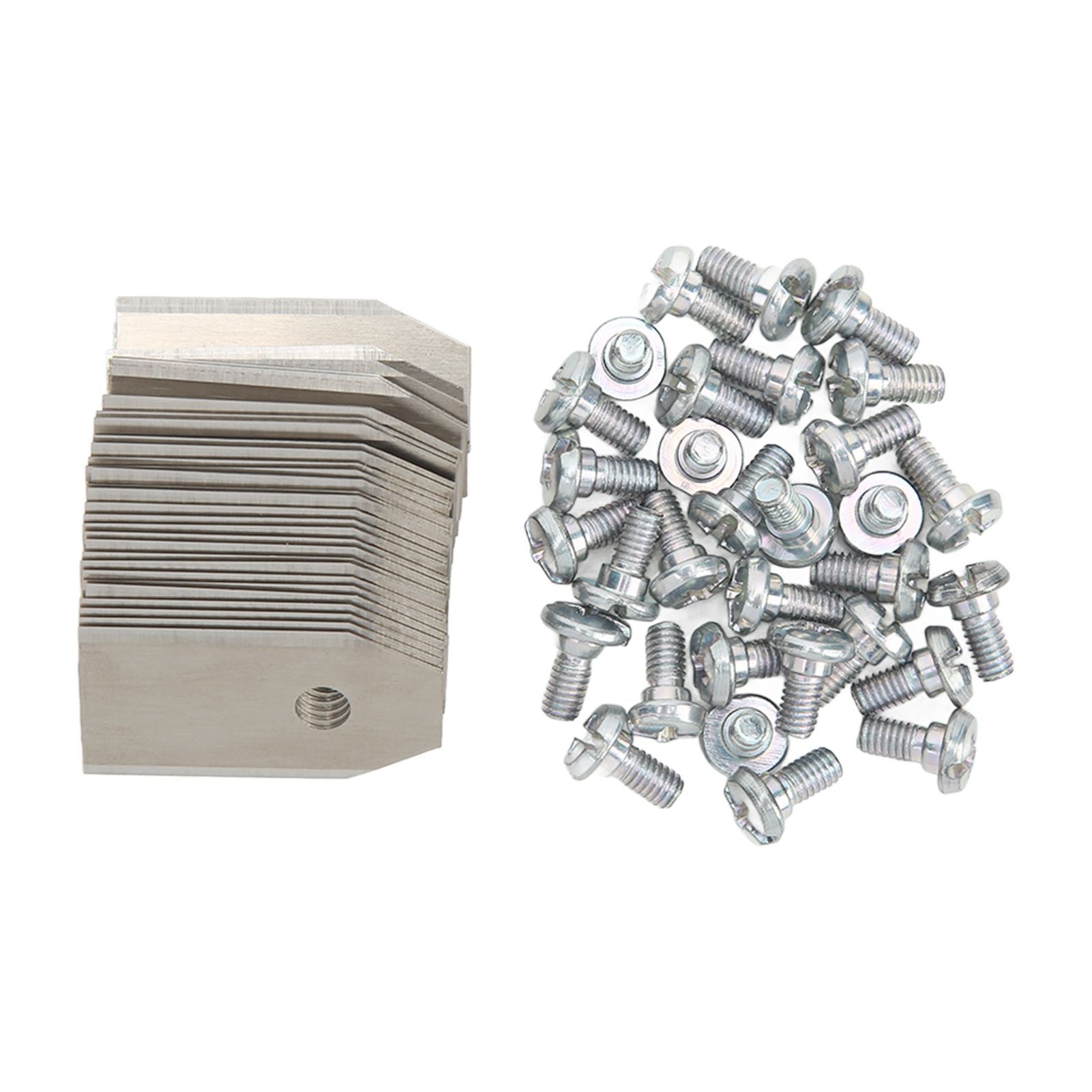 30PCS Stainless Steel Lawn Mower Blade Silver Weather Resistant Lawn Mower Replacement Blade for Husqvarna