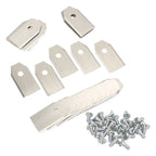 30PCS Stainless Steel Lawn Mower Blade Silver Weather Resistant Lawn Mower Replacement Blade for Husqvarna
