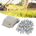 30PCS Stainless Steel Lawn Mower Blade Silver Weather Resistant Lawn Mower Replacement Blade for Husqvarna