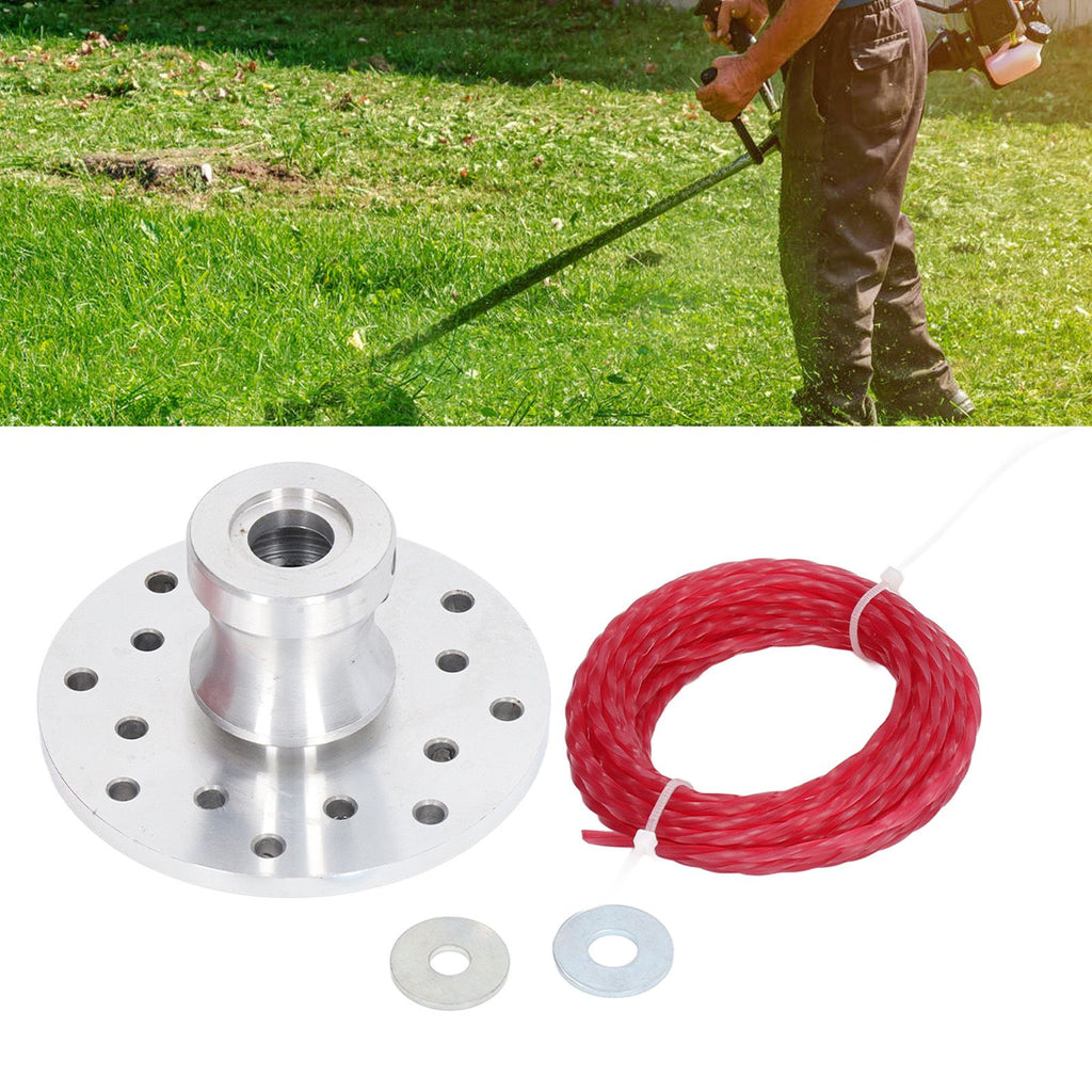 Trimmer Head Aluminum Multiple Holes with Twisted Ropes Strimmer Accessories for Titan Pro Brush Cutters