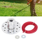Trimmer Head Aluminum Multiple Holes with Twisted Ropes Strimmer Accessories for Titan Pro Brush Cutters
