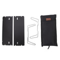 Outdoor Folding Table Aluminum Alloy Stainless Steel Black Portable Picnic Table for Camping Traveling Mountaineering