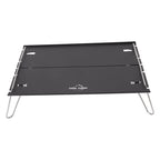 Outdoor Folding Table Aluminum Alloy Stainless Steel Black Portable Picnic Table for Camping Traveling Mountaineering