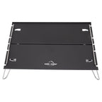 Outdoor Folding Table Aluminum Alloy Stainless Steel Black Portable Picnic Table for Camping Traveling Mountaineering