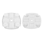 Beach Umbrella Table Tray White Round Umbrella Tray with 4 Cup Holder for Snack Drink