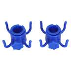 2Pcs Plastic Beach Umbrella Hanging Hook Umbrella Hanger 4 Prong Towel Hat Sunglasses Holder Blue
