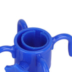 2Pcs Plastic Beach Umbrella Hanging Hook Umbrella Hanger 4 Prong Towel Hat Sunglasses Holder Blue