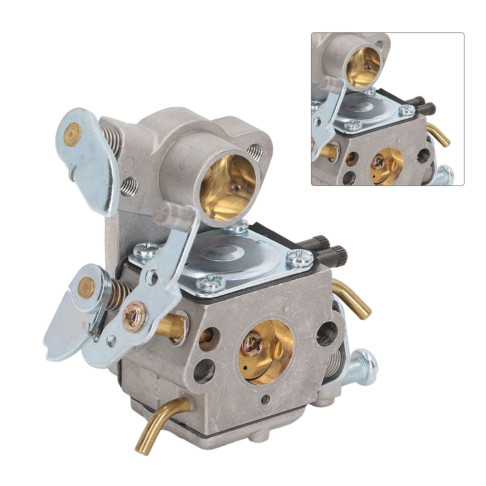 Chainsaw Carburetor Kit with Spark Plug Oil Filter Check Valve for Poulan SM4218AVX SM4518AVX