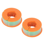 2Pcs Lawn Mower Spool Line Nylon Trimmer Accessories Replacement Fit for BOSCH ART 30 ART 30FA Green