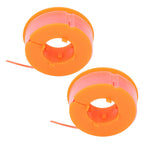 2Pcs Lawn Mower Spool Line Nylon Trimmer Accessories Replacement Fit for BOSCH ART 30 ART 30FA Orange