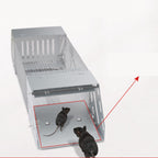 Mice Catch Cage Stainless Steel Full Automatic Dual Door Design Sensitive Mousetrap Cage for Indoor