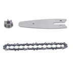 129mm Chainsaw Guide Plate Chain Sprocket Set Steel 4 Inch Mini Handheld Electric Pruning Saw