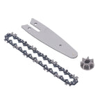 129mm Chainsaw Guide Plate Chain Sprocket Set Steel 4 Inch Mini Handheld Electric Pruning Saw