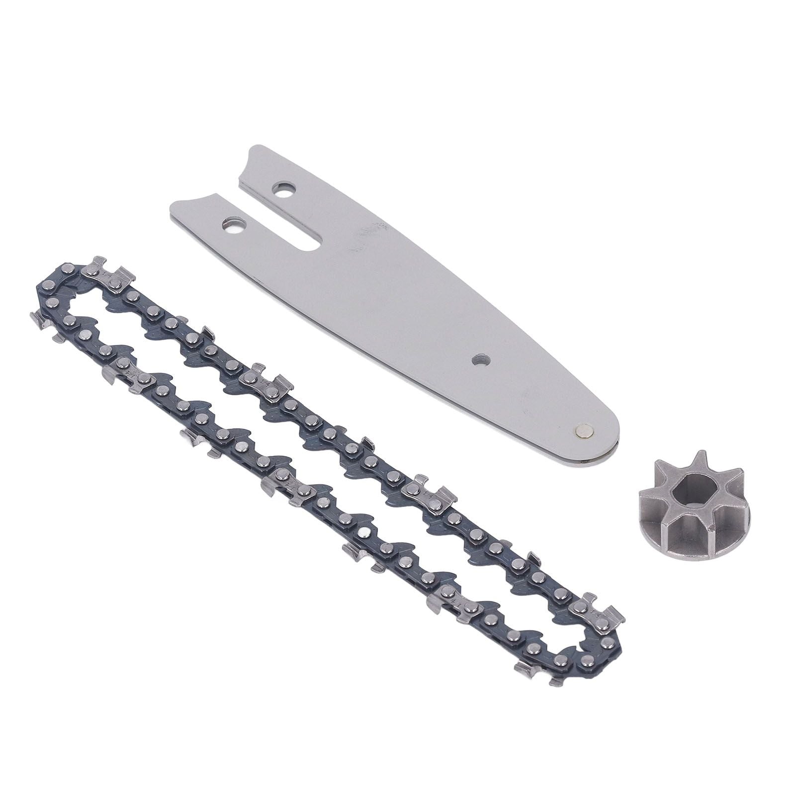 129mm Chainsaw Guide Plate Chain Sprocket Set Steel 4 Inch Mini Handheld Electric Pruning Saw