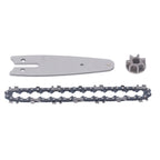 129mm Chainsaw Guide Plate Chain Sprocket Set Steel 4 Inch Mini Handheld Electric Pruning Saw