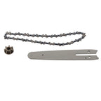 Chainsaw Chain Set Steel Sprocket 186mm Guide Plate 230mm Chain 6in Saw Replacement Accessories for Mini Electric Chainsaw