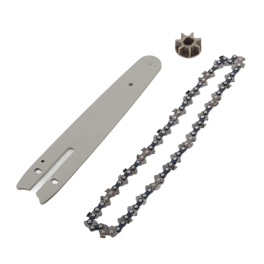 Chainsaw Chain Set Steel Sprocket 186mm Guide Plate 230mm Chain 6in Saw Replacement Accessories for Mini Electric Chainsaw