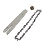 Chainsaw Chain Set Steel Sprocket 186mm Guide Plate 230mm Chain 6in Saw Replacement Accessories for Mini Electric Chainsaw