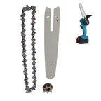Chainsaw Chain Set Steel Sprocket 186mm Guide Plate 230mm Chain 6in Saw Replacement Accessories for Mini Electric Chainsaw
