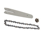 Chainsaw Chain Set Steel Sprocket 186mm Guide Plate 230mm Chain 6in Saw Replacement Accessories for Mini Electric Chainsaw