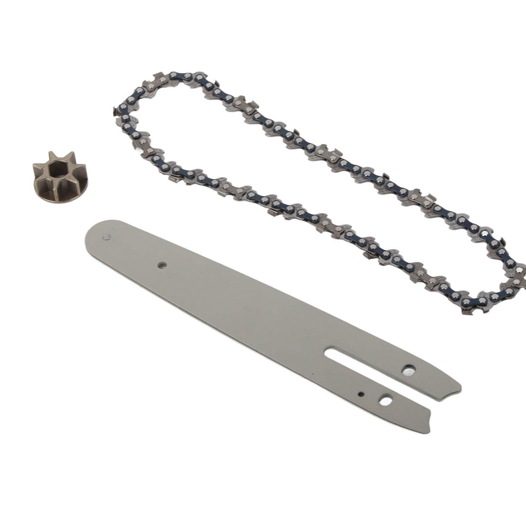 Chainsaw Chain Set Steel Sprocket 186mm Guide Plate 230mm Chain 6in Saw Replacement Accessories for Mini Electric Chainsaw