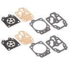 2Set Carburetor Diaphragm Repair Gasket Kits Carburetor Service Kit with Paper Pad and Gasket for Trimmer Lawn Mower