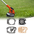 2Set Carburetor Diaphragm Repair Gasket Kits Carburetor Service Kit with Paper Pad and Gasket for Trimmer Lawn Mower