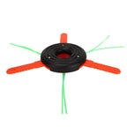 3 Leaf Plastic Blade Cutting Head Low Vibration Brush Cutter Weeding Head Replacement Internal Thread M10x1.25