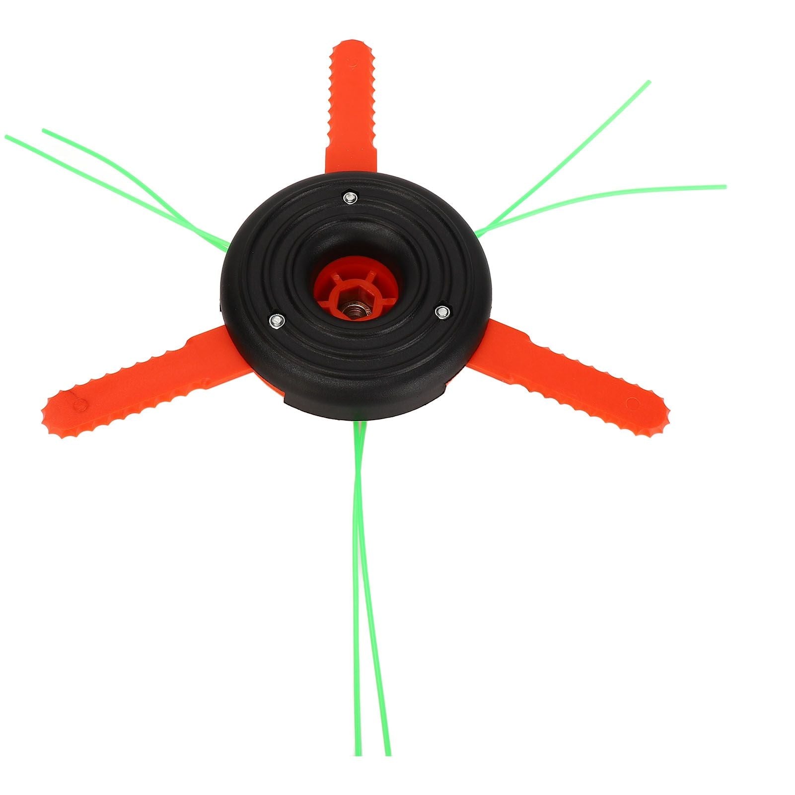 3 Leaf Plastic Blade Cutting Head Low Vibration Brush Cutter Weeding Head Replacement Internal Thread M10x1.25
