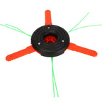3 Leaf Plastic Blade Cutting Head Low Vibration Brush Cutter Weeding Head Replacement Internal Thread M10x1.25