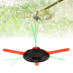 3 Leaf Plastic Blade Cutting Head Low Vibration Brush Cutter Weeding Head Replacement Internal Thread M10x1.25