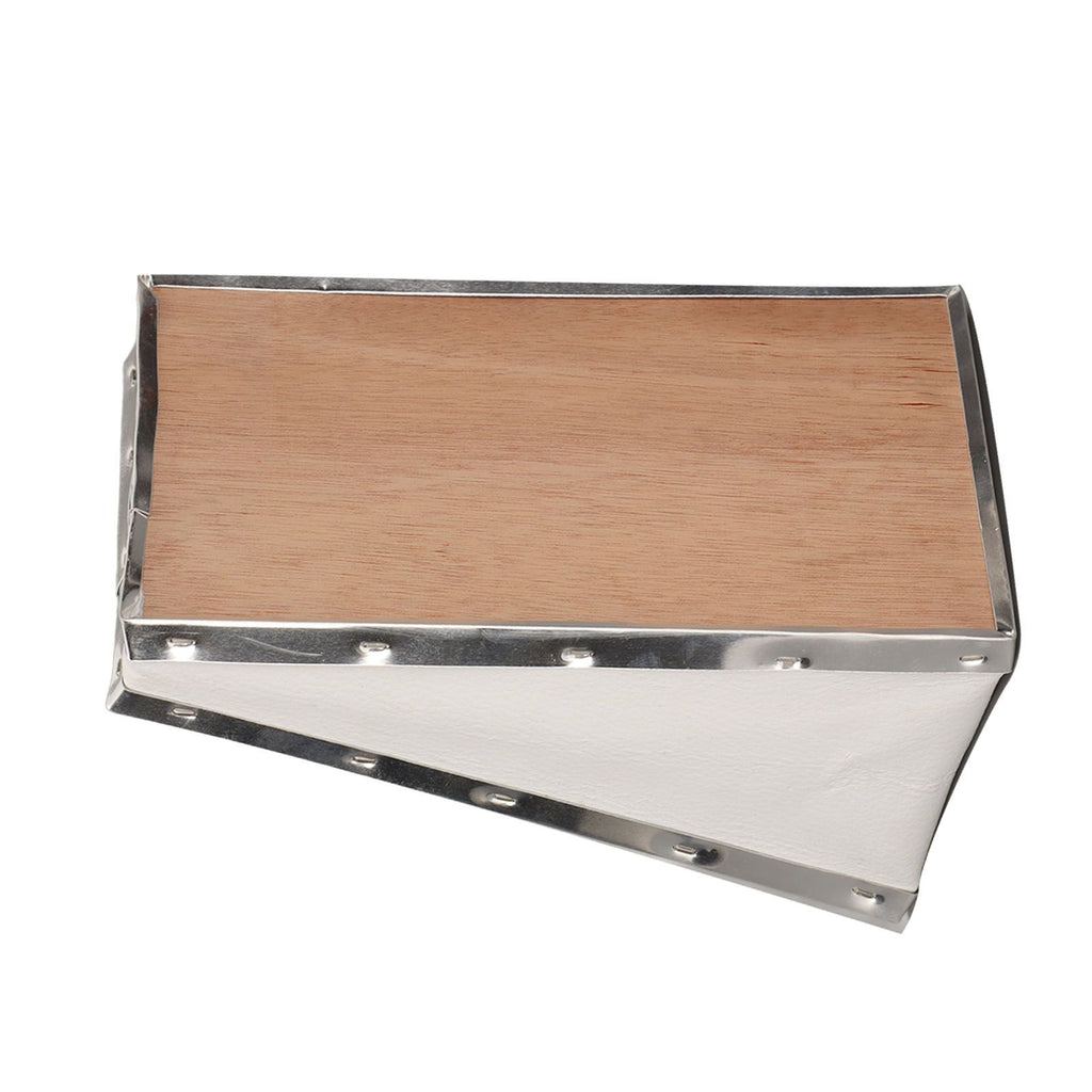 Bee Smoker Bellow PVC Leather Plywood Box Beekeeping Equipment Replacement with Clip for Beehive